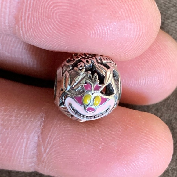 NWOT Disney Cheshire Cat Charm Alice In Wonderland Sterling Silver 925 - Picture 3 of 9